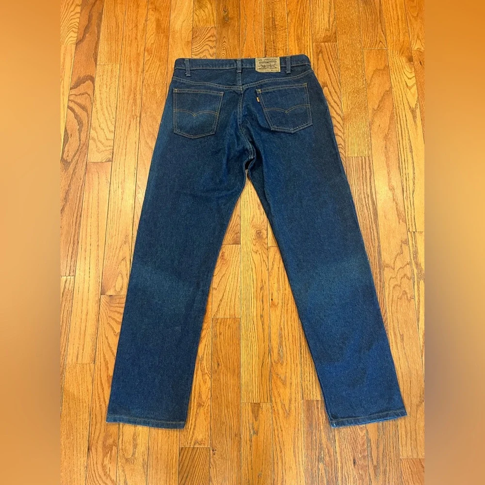 Vintage Levi's 505 Orange Tab Jeans 38x32 Dark Wash USA Made 10-5 Oct 1985 80s
